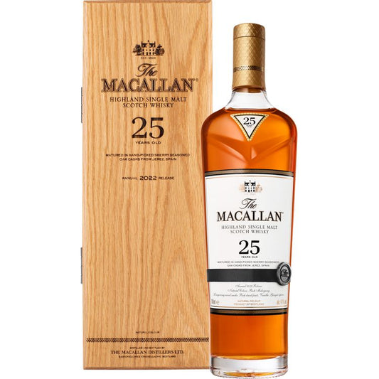 The Macallan 25 Year Old Sherry Oak Single Malt Scotch Whisky