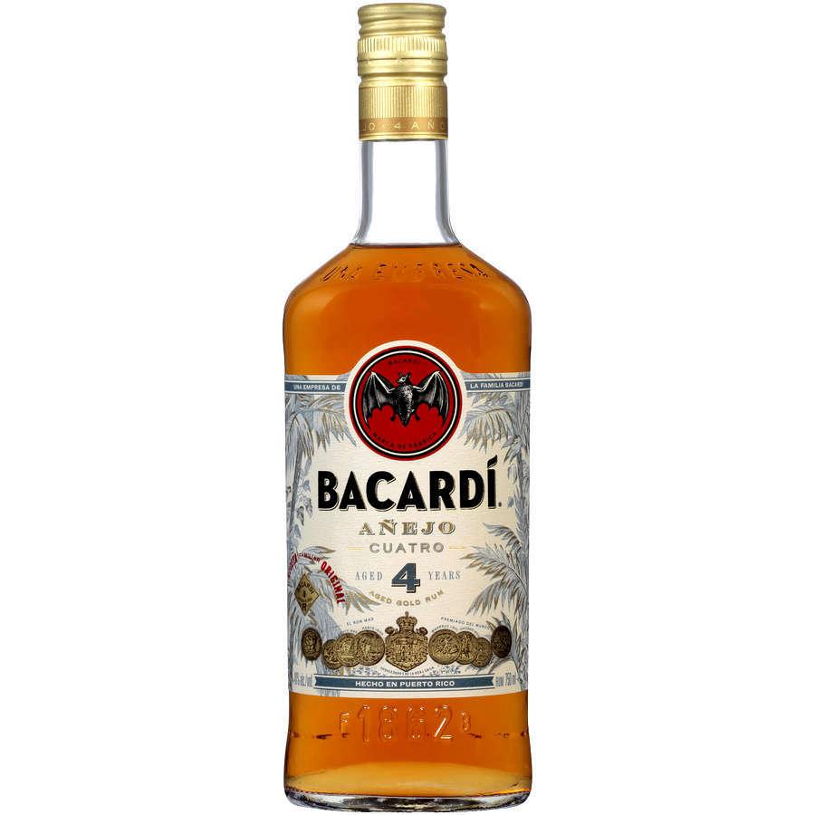 Bacardi Anejo Cuatro Aged 4 Year Gold Rum