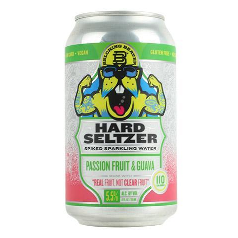 Belching Beaver Hard Seltzer Passionfruit and Guava