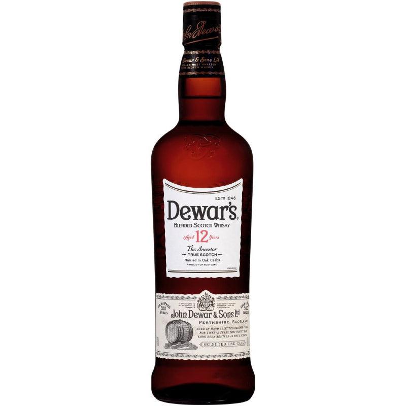 Dewars Blended Scotch Whisky Aged 12 Years Double Aged For Extra Smoothness