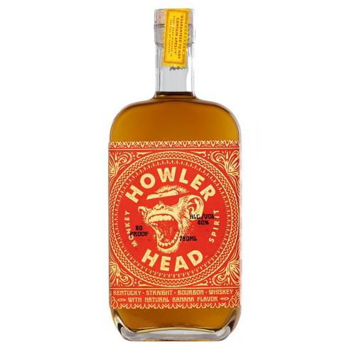 Howler Head Monkey Spirits Kentucky Straight Bourbon Whiskey with Natural Banana Flavor