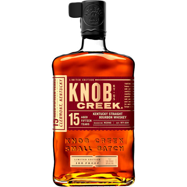 Knob Creek 15 Aged Year Kentucky Straight Bourbon Whiskey Limited Edition 100 Proof