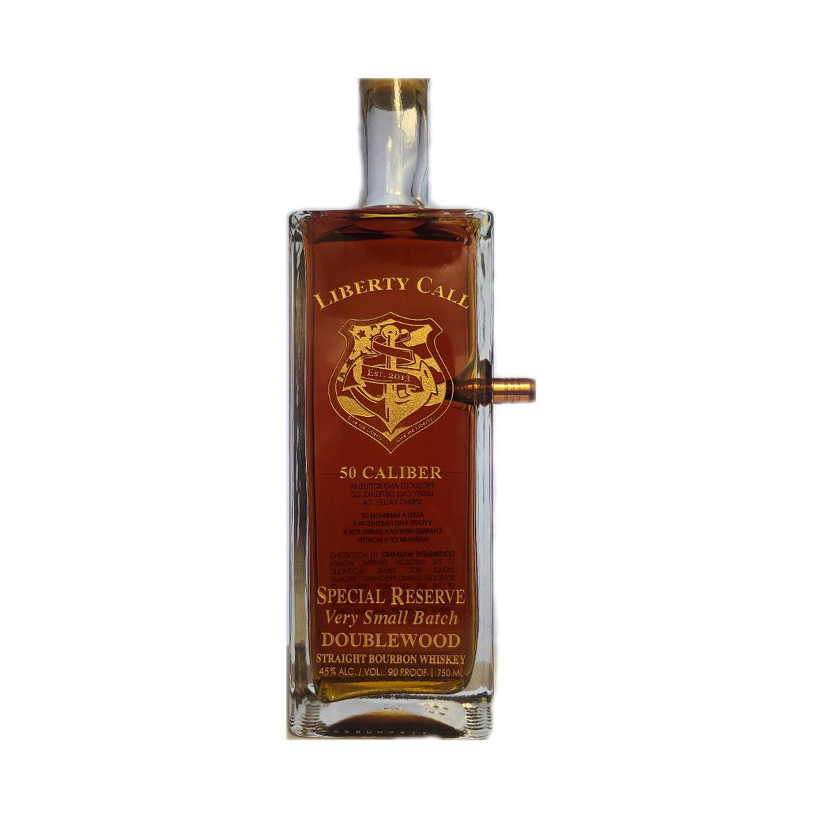 Liberty Call Distilling Co. 50 Caliber Special Reserve Very Small Batch Doublewood Straight Bourbon Whiskey